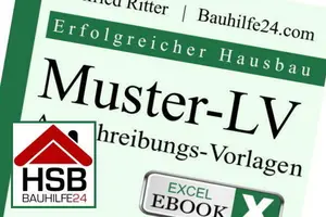 Mit dem Muster-LV können Sie selbst alle Leistungsverzeichnisse & Ausschreibungen erstellen, Ihre Baukosten berechnen und vergleichbare Firmen-Angebote einholen.
