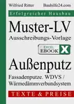 Excel-eBook 'Muster-LV Aussenputz'. Leistungsverzeichnis für die Durchführung der Außenputzarbeiten als Vorlage für Ihre Ausschreibung und Baukosten-Kalkulation