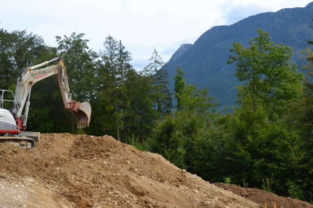 Bagger Erdarbeiten, Massenausgleich