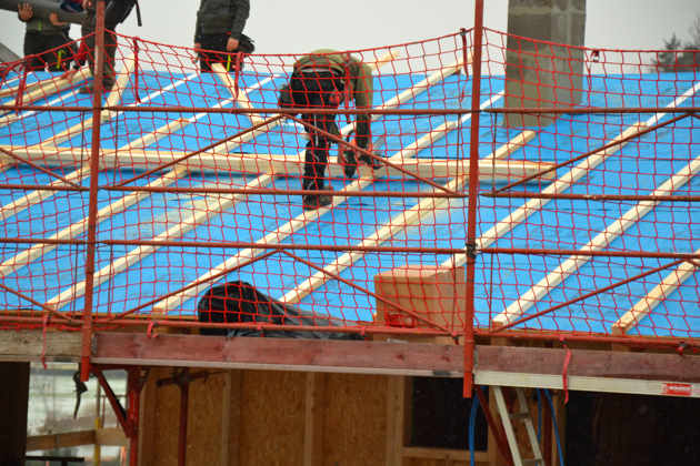 Schutzgerüste für Dacharbeiten