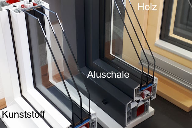 Fensterquerschnitt Ausstellungsmuster