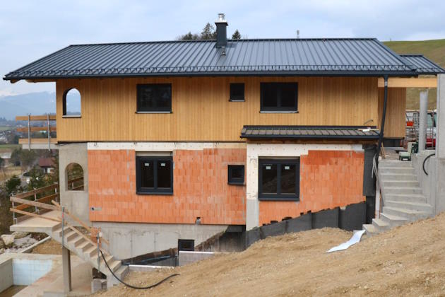 Rohbau Einfamilienhaus mit Keller