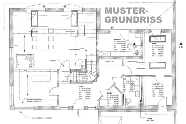 Elektroplanung. 1. Schritt: Vorbereiten der Grundrisspläne