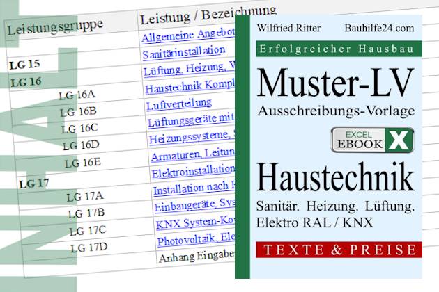 Inhalt Leistungskatalog Muster-LV Haustechnik