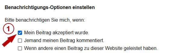 Anleitung HSB Gastbeitrag-Service: Benachrichtigungs-Optionen