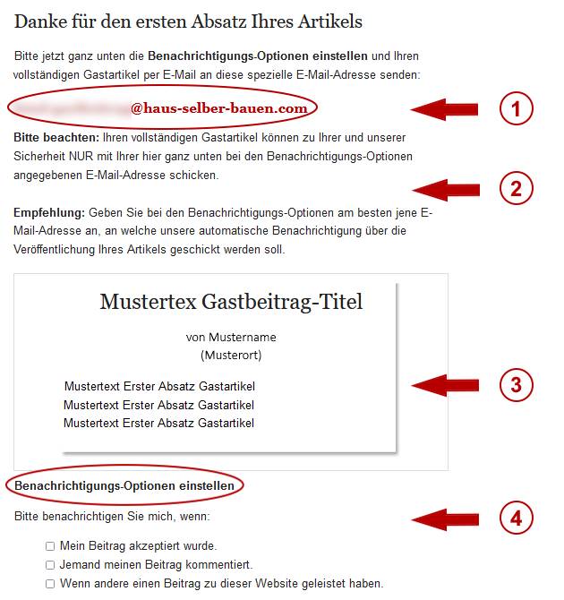 Anleitung HSB Gastbeitrag-Service: Danke-Seite