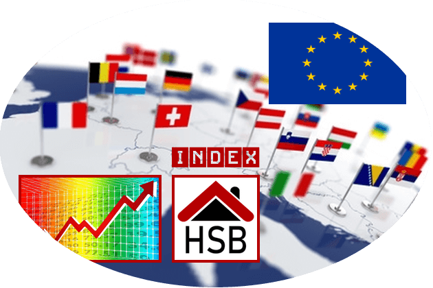 Baukostenindex, Baupreisindex und VPN-Index von Eurostat
