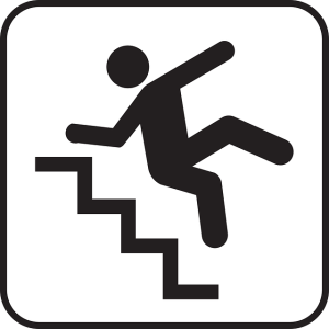 Treppe - Unfallgefahr