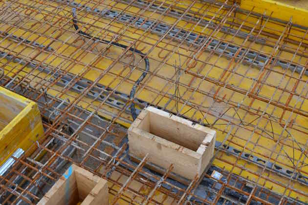 Schalung Deckenöffnungen in betonierfertiger Ortbetondecke