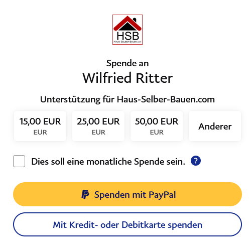 Unterstützung für Haus-Selber-Bauen.com