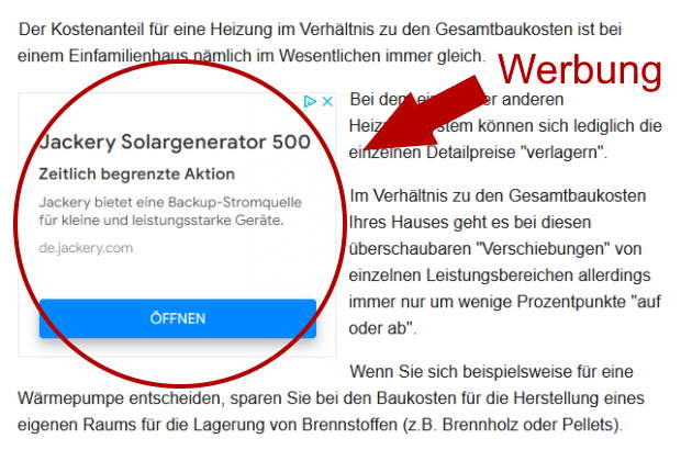 Haus-Selber-Bauen.com |  Über unsere Werbeanzeigen