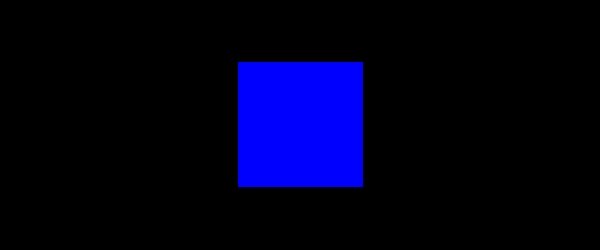 Farbe Blau auf Schwarz