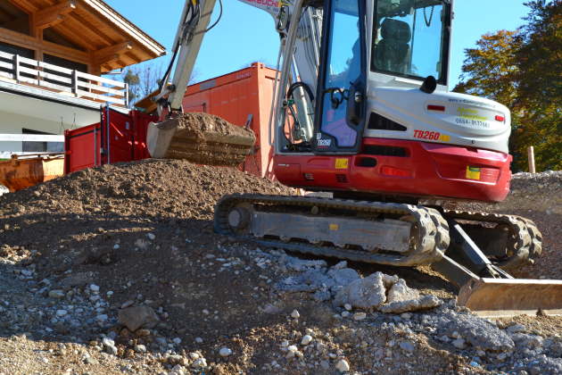 Bagger Erdarbeiten, Massenausgleich