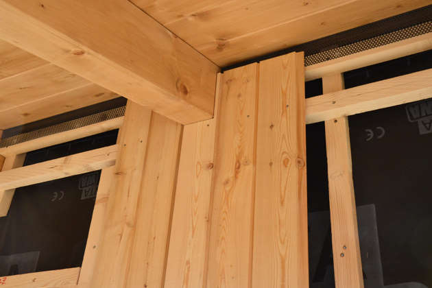 Profilholzschalung aus Lärchenholz für Fassade