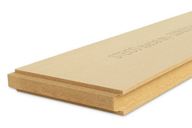 Unterdach aus Holzfaserplatten, Beispiel STEICOspezial dry Unterdeckplatte