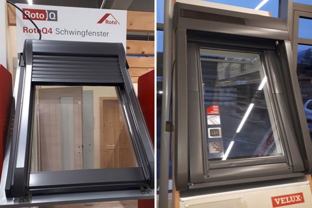 Dachfenster von VELUX und Roto