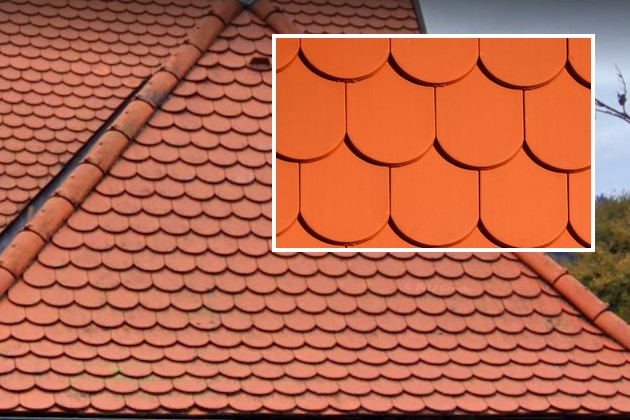 Dacheindeckung als Ziegeldeckung mit Biberschwanzziegel