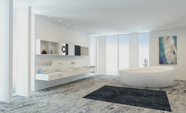 Freistehende Badewanne