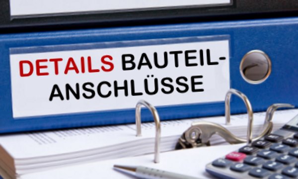Bauteilanschlüsse beim Haus verputzen