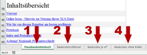 Excel-eBook Hausbaukostenbuch