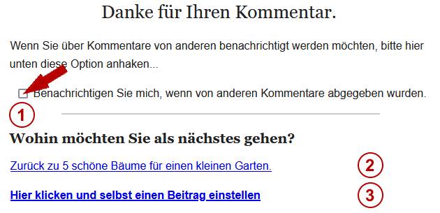 Anleitung HSB Gastbeitrag-Service: Danke für Kommentar