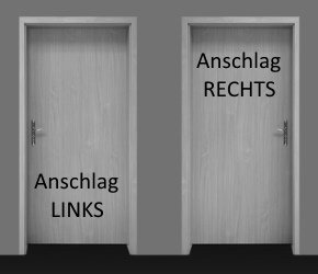 Anschlag Innentüren - Aufgehrichtung