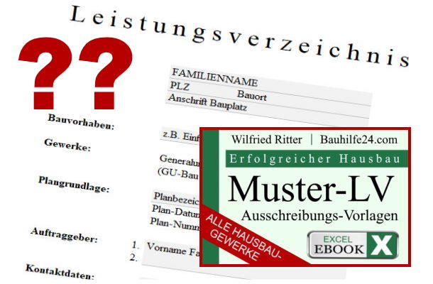 Deckblatt Leistungsverzeichnis Muster-LV