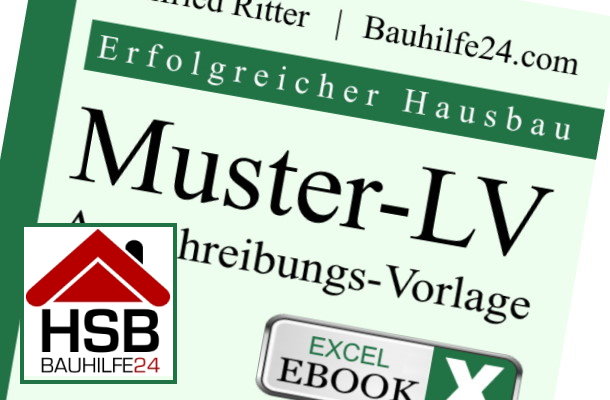 Muster-LV Shop für Ausschreibungs-Vorlagen als Excel-eBook