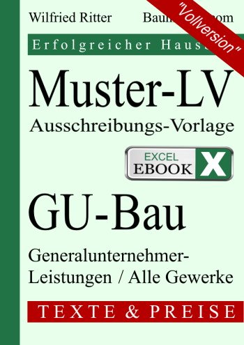 Cover Excel-eBook Muster-LV GU-Bau