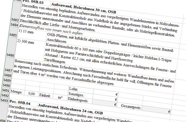 Excel-Arbeitsmappe Muster-LV