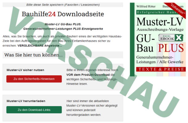 Muster-LV Downloadseite. Muster-LV Downloadseite.
Vorschau (ohne Download-Funktion)
