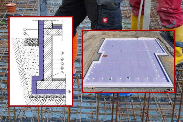 Beispiel für optimal gedämmte Passivhaus-Bodenplatte mit Jackodur Atlas Bodenplattendämmung