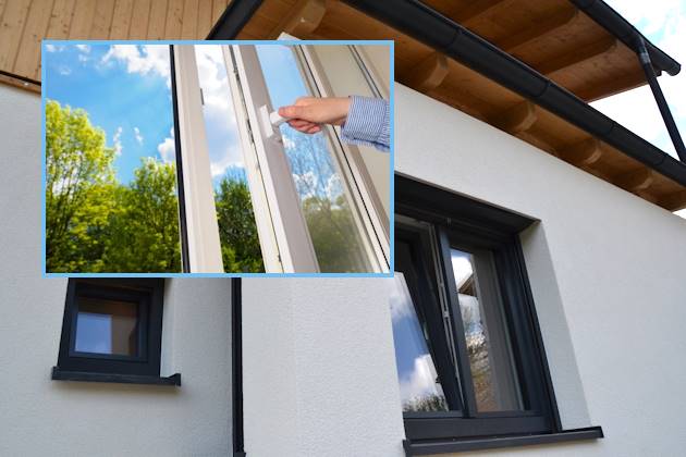 Fenster öffnen in einem Passivhaus